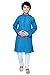 Baba & Baby boys traditional ethnic wear cotton handloom dobby blue colour kurta pajama set (Blue650