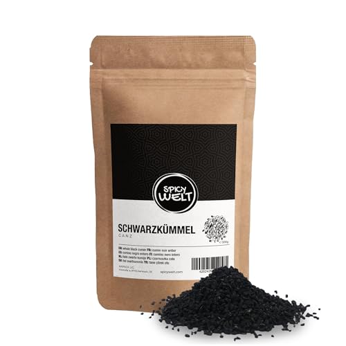 Spicy Welt Semillas de Nigella Sativa Enteras (500g) - Comino Negro Entero, Ajenuz – para Panes, Curris y Ensaladas | Picantes, Terrosas y Nogaladas | 100% Natural & Sin Aditivos