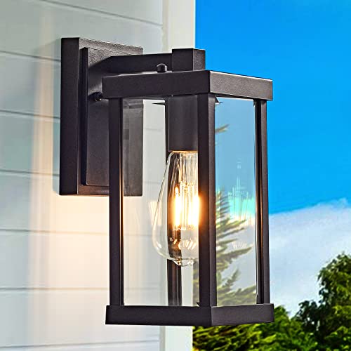 Up To New Outdoor Light Fixtures Wall Mount 11.02 Inches Anti-Rust Brown, Waterproof Porch Lights Outdoor Wall Lights With Clear Glass Shade, Outdoor Wall Sconce For House Patio Garage #TOP1