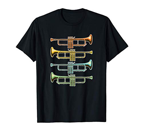 Música Idea De Regalo Trompetista De Jazz Retro Trompeta Camiseta