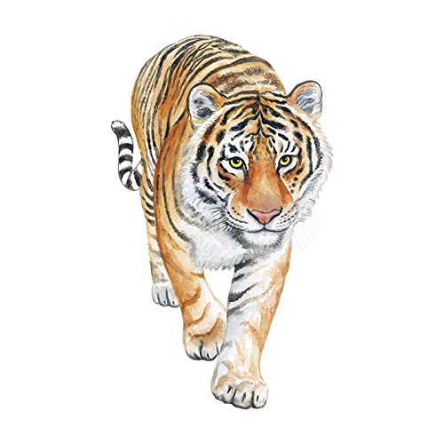 Vinilo decorativo Tigre en acuarela removible para pared