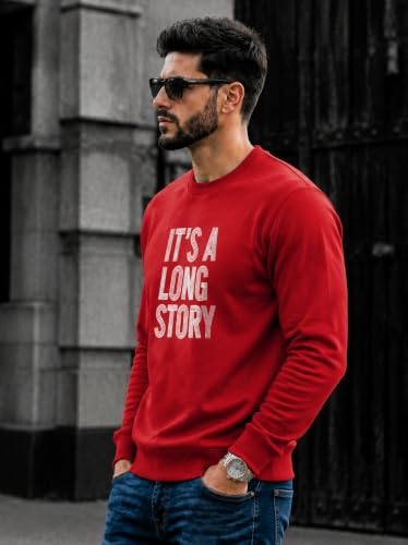 Image of Mack Jonney Men's Printed Fleece Sweatshirt|Full Sleeve Round Neck Winter Sweatshirt for Casual Wear|Travel|Gym & Everyday Style-mj-62