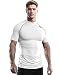 DRSKIN Compression Tight Short Sleeve Shirt Base layer men women (XL, SWH54)