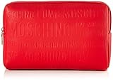 bolso de mano rojo charol Poliéster Love Moschino Colección Otoño Invierno 2021, Bolso pequeño para Mujer, Rojo, Talla única