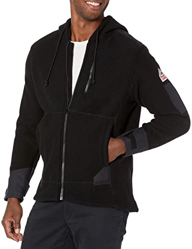 Bulwark FR Men's Front Zip Modacrylic Blend Fleece Hoodie
