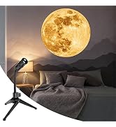 ZOQWEID Moon Earth Lamp Projector Night Light, 360° Rotatable Moon Lamp USB Powered Lighting with...