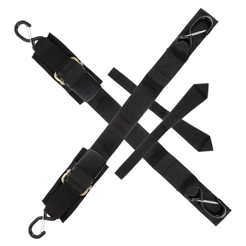 BRIGHTFUFU Boat Binding Strap Set 2 Straps for Trailer Kayak Strong Nylon Steel Construction