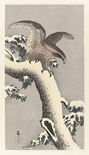 Tableau Coq et Poulet Ohara Koson poster vintage de 60x90cm