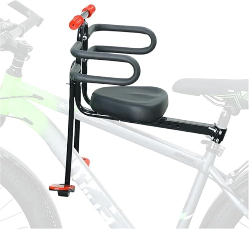 CokBlu自転車チャイルドシート 前用型 1?6 歳対応|折りたたみ式 脱着簡単 軽量|フットレスト・前後位置調整 耐荷重優れ|MTB/シティ/電動/折りたたみ自転車対応 通勤・通学最適?
