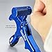 ZeoPeya Bow Release for Compound Bow,4-Finger 360° Rotate Caliper Thumb Release Archery Accessories (Blue)