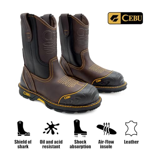 CEBU | Farmer Boots | Work Boots for Men | Handcrafted | Shark Shield Technology | For Professional Jobs4