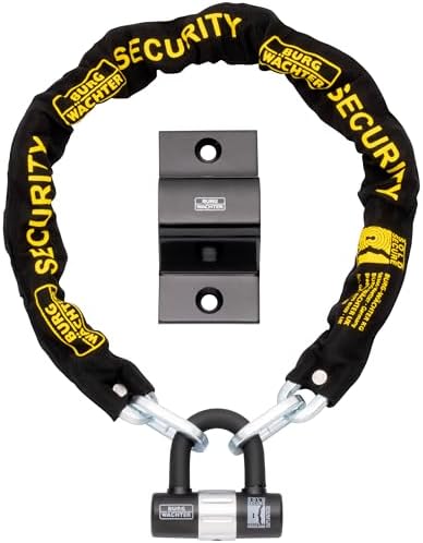 Burg Wachter 1M Sold Secure Lock and Ground Anchor Kit Bike Lock,...