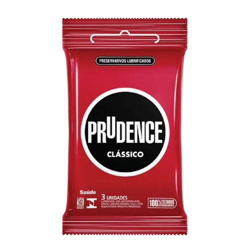 Preservativo Prudence Tradicional Lubrificante com 3 Unidades