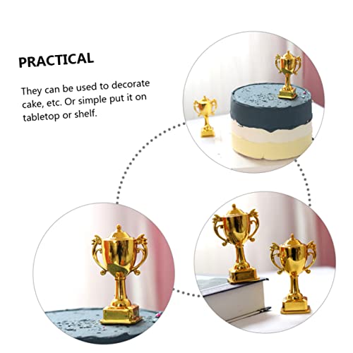NOLITOY 40 Peças Troféu Em Miniatura Mini Troféus De Futebol Troféu Decoração De Bolo Coisas Neutras