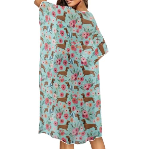 Kimono de playa para mujer con diseño de cárdigan abierto y media manga ideal para verano