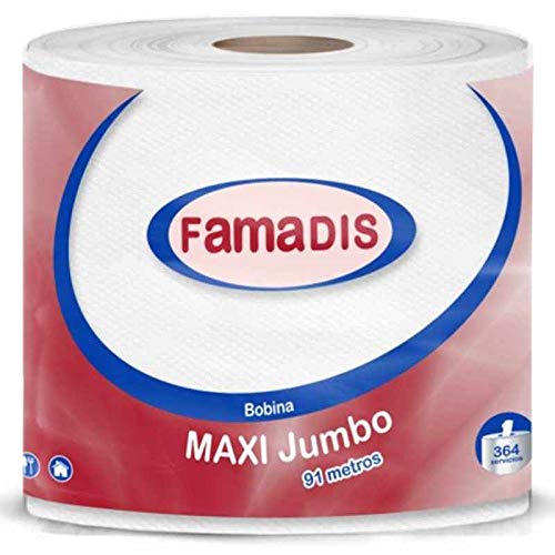 Famadis. Rollo papel cocina multiusos 2 capas - 91 metros. 1 rollo