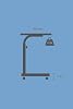 Laptop Stand and Desk Height Adjustable Wheeled Oval Edge (80 LICK COFFEE TABLE)