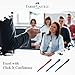 Faber-Castell Click X Ball Pen Pack of 4 (0.5/0.7mm - Black/Blue/Red) -Super Smooth, Comfort Grip, Water Resistant, Developed with German Ink Pen, Smear Free Pen (0.7mm (Black))