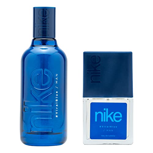 NIKE - Viral Blue 100 + 30 ml, Perfume Hombre, Colonia Nike Viral...