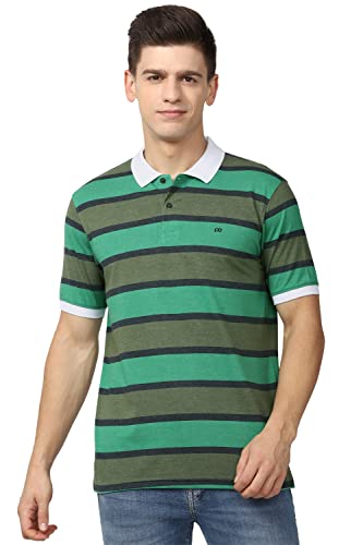 Image of Peter England Men's Cotton Blend Regular Fit Polo Shirt
