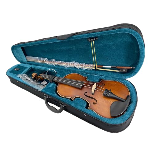 Image of Acoustic Violin 4 /4, 4 Strings Electric violin Maple Spruce Solid Wood Body, Ebony Fittings with Case, Bow, Accessories