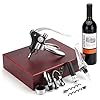 VASFFG Korkenzieher Wein Set, Manueller Weinöffner Sommelier-Sets, Spirale, Kaninchen-Stil, Korkenzieher mit Folienschneider, Weinstopfen, Weinöffner Kit für Hochzeit Christmas Papa Vatertag