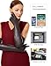 VIKIDEER Warm Soft Long Leather Gloves Women Plush Lined Full Touchscreen Luxury Gloves for Evening Opera Arty Costume 23.6'' Brown Large