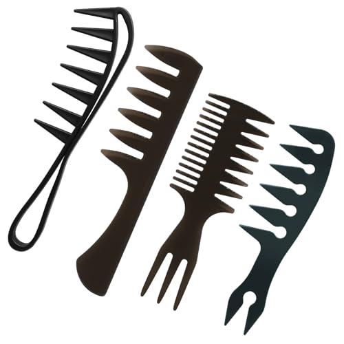 Set de 4 peines para peinar, plástico ABS miniatura 7