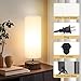 Touch Table Lamp, 3-Way Dimmable Modern Minimalist Accent Bedside Lamp with Cylinder Fabric Shade, Night Light Nightstand Desk Lamp for Bedroom Living Room Kitchen, 9W LED Bulb Included
