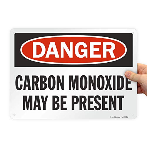 SmartSign Carbon Monoxide Aluminum Sign 10x14