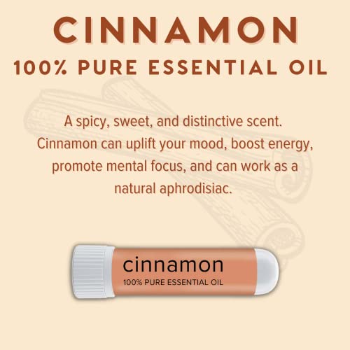 MOXE Cinnamon Essential Oil Nasal Inhaler, Therapeutic No-Mess Aromatherapy, 100% Pure and Undiluted, Stimulates Focus & Concentration, Relieves Tension, Uplifting & Relaxing Sensations, Made in USA - Image 3