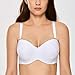 DELIMIRA - Sujetador Sin Tirantes con Aros Invisible para Mujer Blanco 105F
