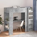 mobilier studio etudiant Gain de place maximal: structure superposée 203 x 93 x 175 cm libère le sol pour un bureau intégré, idéal lit ado ou lit deux places dans studio ou dortoir