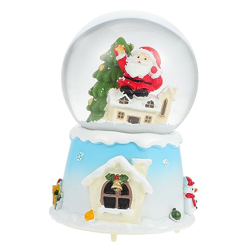 Bola de cristal luminosa con música de Papá Noel: el adorno navideño ideal para tu árbol 2