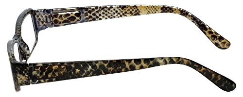 Corinne Mccormack Desinger Reading Glasses Libby In Gold Snake Skin #TOP2