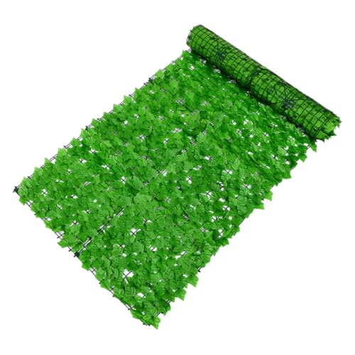 WEKADRIN Valla de Artificiales para Jardín y Balcón Malla de Ocultación con Follaje Verde Realista Panel Decorativo Transpirable para Protección Solar y Privacidad