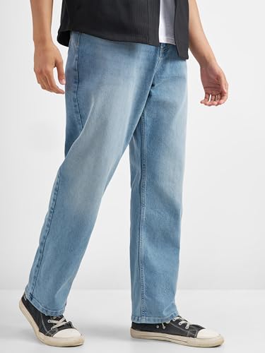 Image of Highlander Men's Straight Relaxed Fit Jeans | Stretchable | Everyday Comfort & Style| Jeans for Man|Premium Cotton Blend
