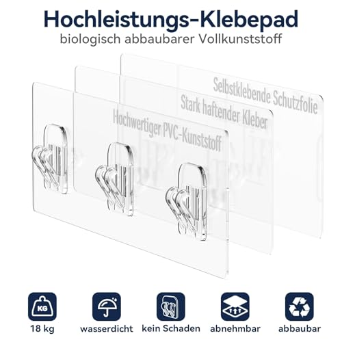 YASONIC Duschablage Ohne Bohren, 3 Stück Rostfreie Badezimmer Organizer, Schnelltrocknender Duschregal Ohne Bohren, Große Kapazität Shampoo Halterung für Dusche mit 2 Haken, Large Schwarz