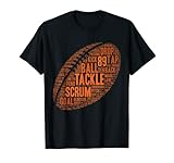 Traje de rugby perfecto para jugadores de rugby del orgullo como una idea de regalo con términos de apoyo de rugby como Kick, Tackle, Scrum, Pitch, Conversion, Maul, 89, Tap, Drop, Passing y muchos más.