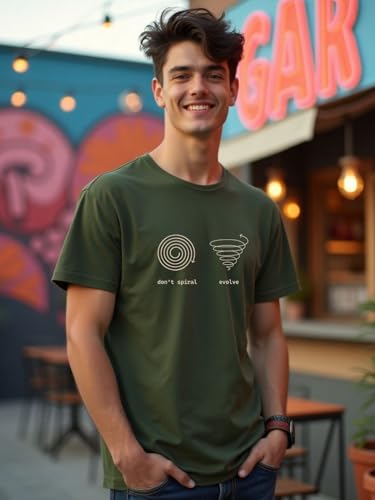 Image of Nobero Men's Regular Graphic Printed T-Shirt for Men | Soft Cotton | Classic Fit | Printed Casual Tshirt for Men