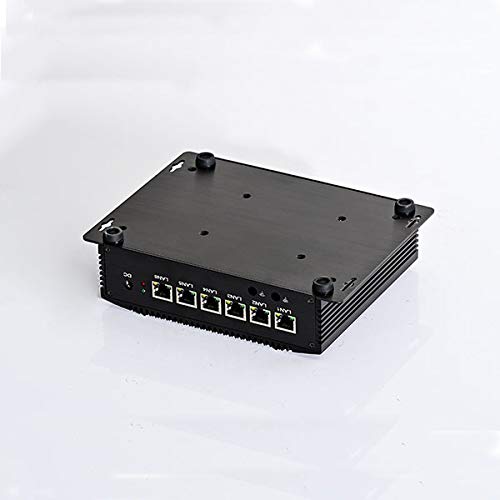 Whiskey Lake I5 8265U Industrial Firewall Micro Appliance, Router PC, Fanless PC with 8G RAM 256G SSD, AES-NI, 6 RJ45 Port, HDMI USB3.0 COM,Pfsense OPNsense LEDE ESXI Openwrt
