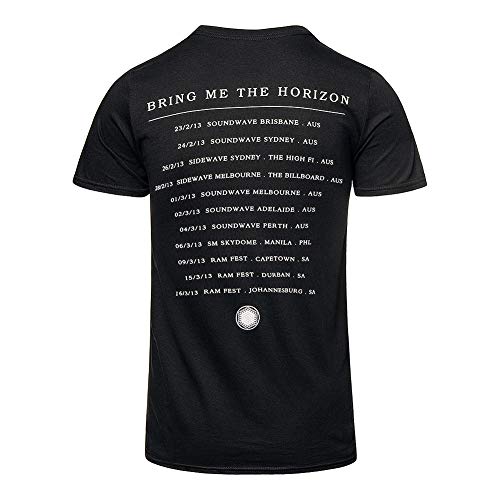 Bring Me The Horizon Men's Sempiternal Tour (Back Print) Slim Fit T-Shirt Black