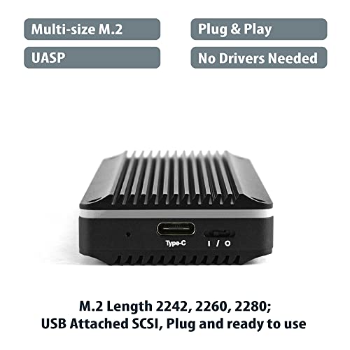Caja externa Vantec para SSD M.2 NVMe USB 3.1 Tipo C RGB miniatura 4