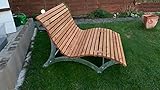 Waldsofa Wellenbank Gartenliege Relaxliege Sonnenliege (130 cm)