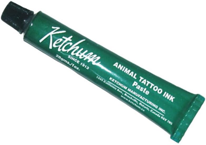Ketchum Animal Tattoo Ink - Green Paste 1oz.