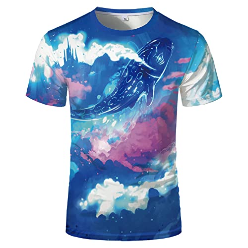 XHXJFGBKSudaderas geniales con Estampado 3D con Estampado de Peces para Hombre y Mujer, Unisex Cover