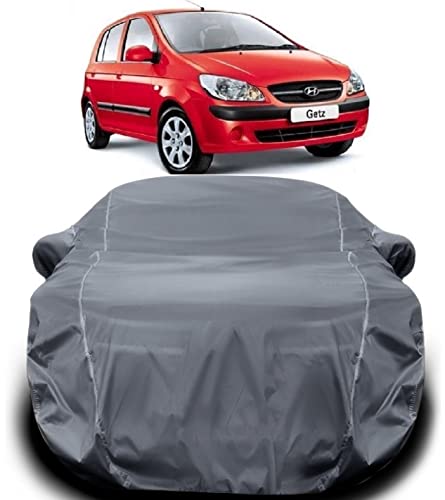 Image of Hyundai Getz Car Cover Waterproof /Getz Car Cover /Hyundai Getz Cover with Triple Stitched Fully Elastic Ultra Surface Body Protection (Grey Look)
