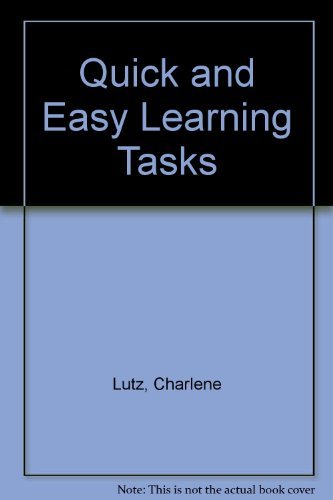 Quick and Easy Learning Tasks 0822456532 Book Cover