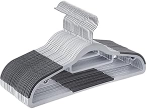 Golden Bird Plastic Hangers Non-Slip Plastic Hangers Premium Suit Hangers Ultra Thin Space Saving 360 Degree Swivel Hook Clothes Hangers Plastic Hanger for Suits, Coats, Jackets, Pants, Dress (20)