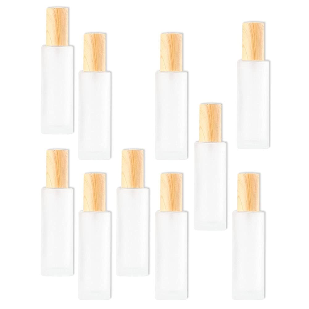 XTYPE 10pcs100ml vidrio viaje sub-botella, tipo empuje cuidado de la piel cosméticos perfume aerosol lata base líquida spray botella